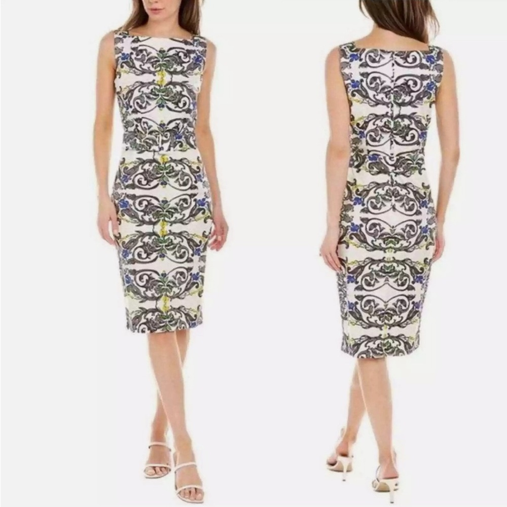 Anthropologie Petite Peony Sheath Dress